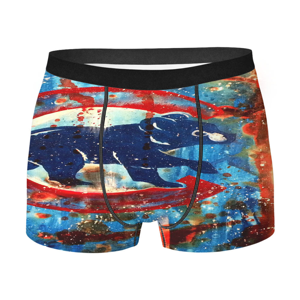 Chicago Cubs Brushes Splatter Art Men'S Boxer Briefs