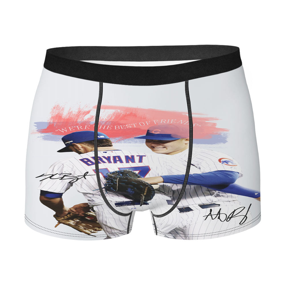 Chicago Cubs Bryant And Rizzo Men'S Boxer Briefs