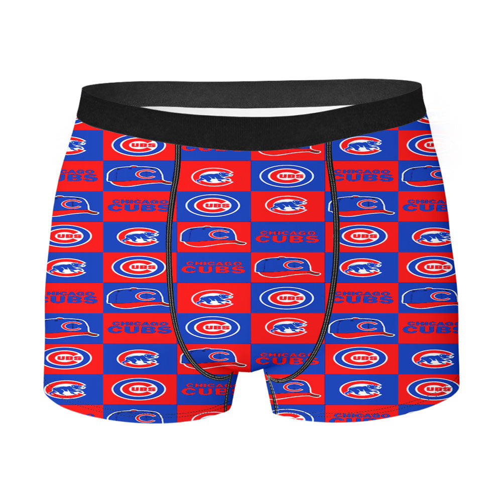 Chicago Cubs Caps Logo Men'S Boxer Briefs