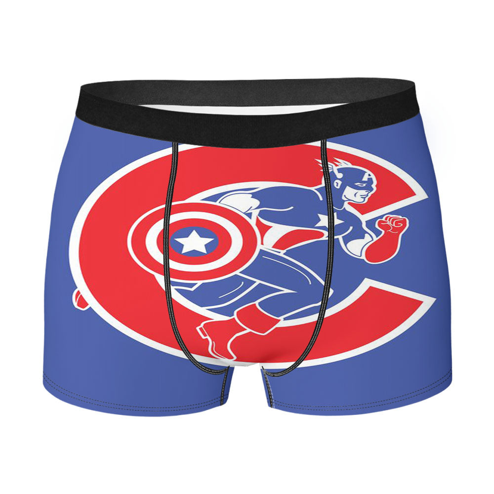 Chicago Cubs Captain A Men'S Boxer Briefs