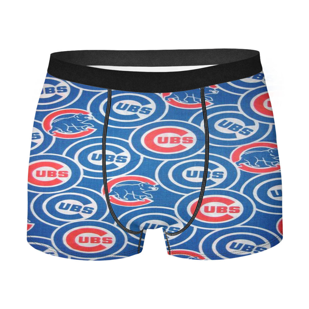 Chicago Cubs Full Pattern Men'S Boxer Briefs