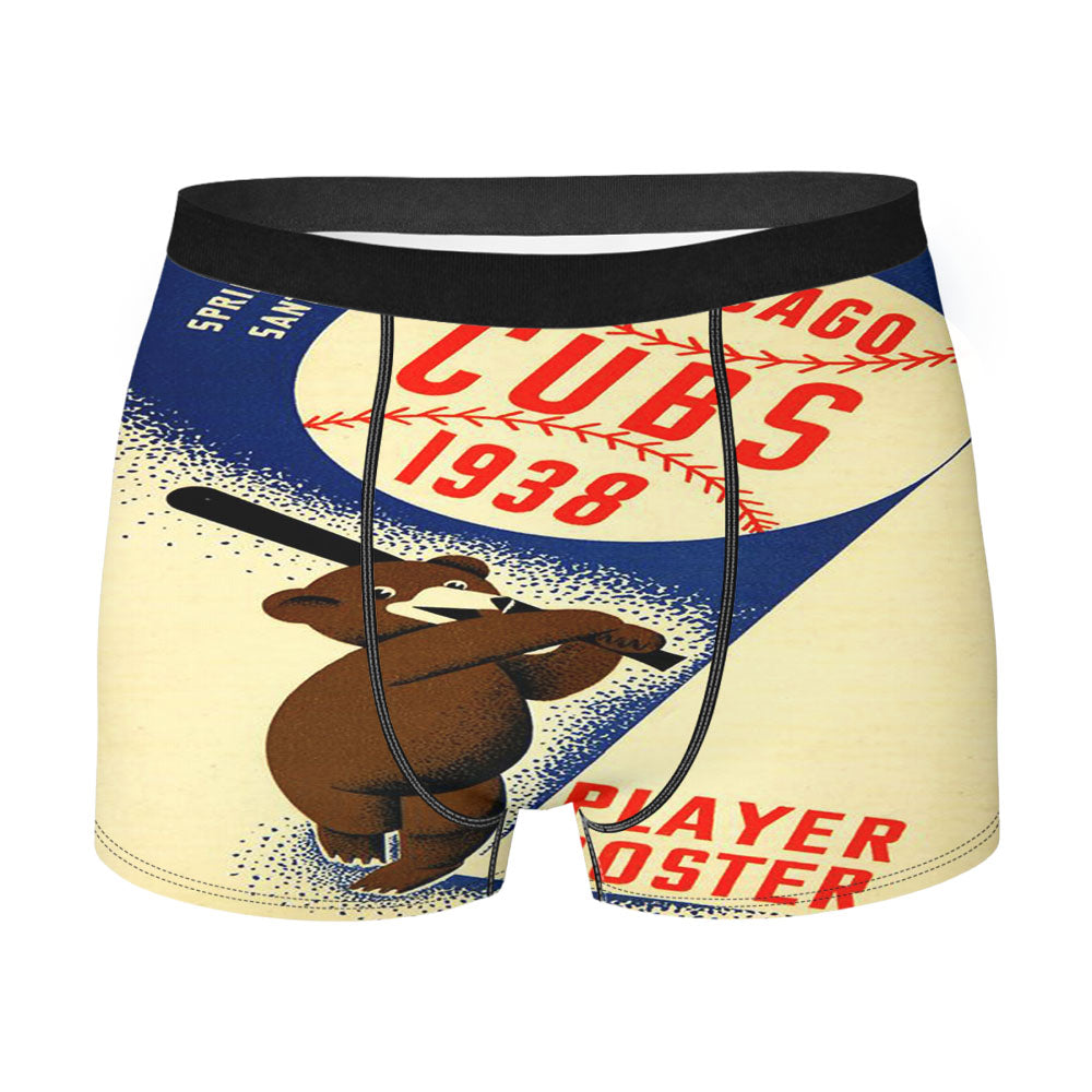 Chicago Cubs Poster 1938 Men'S Boxer Briefs