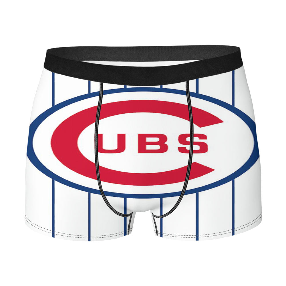 Chicago Cubs Stripe Men'S Boxer Briefs