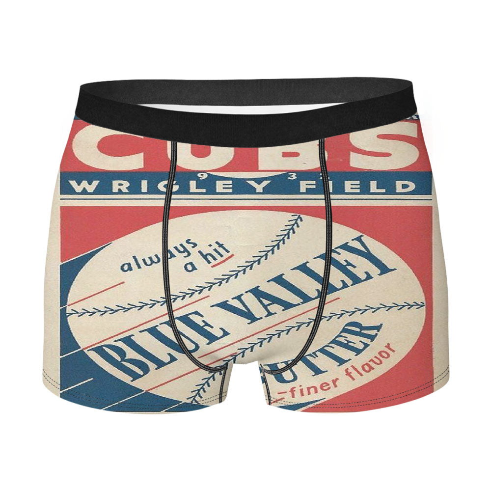 Chicago Cubs V Men'S Boxer Briefs