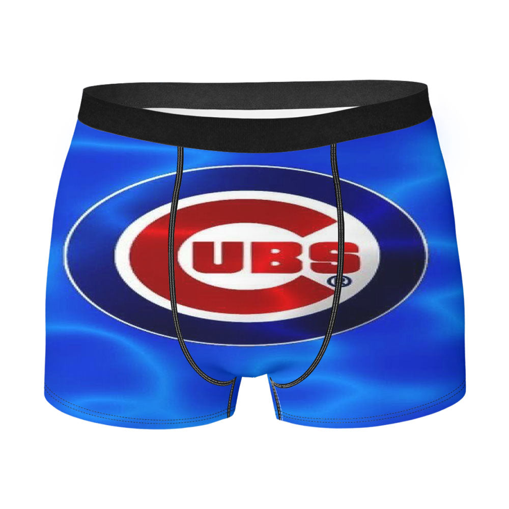 Chicago Cubs Wave Logo Men'S Boxer Briefs
