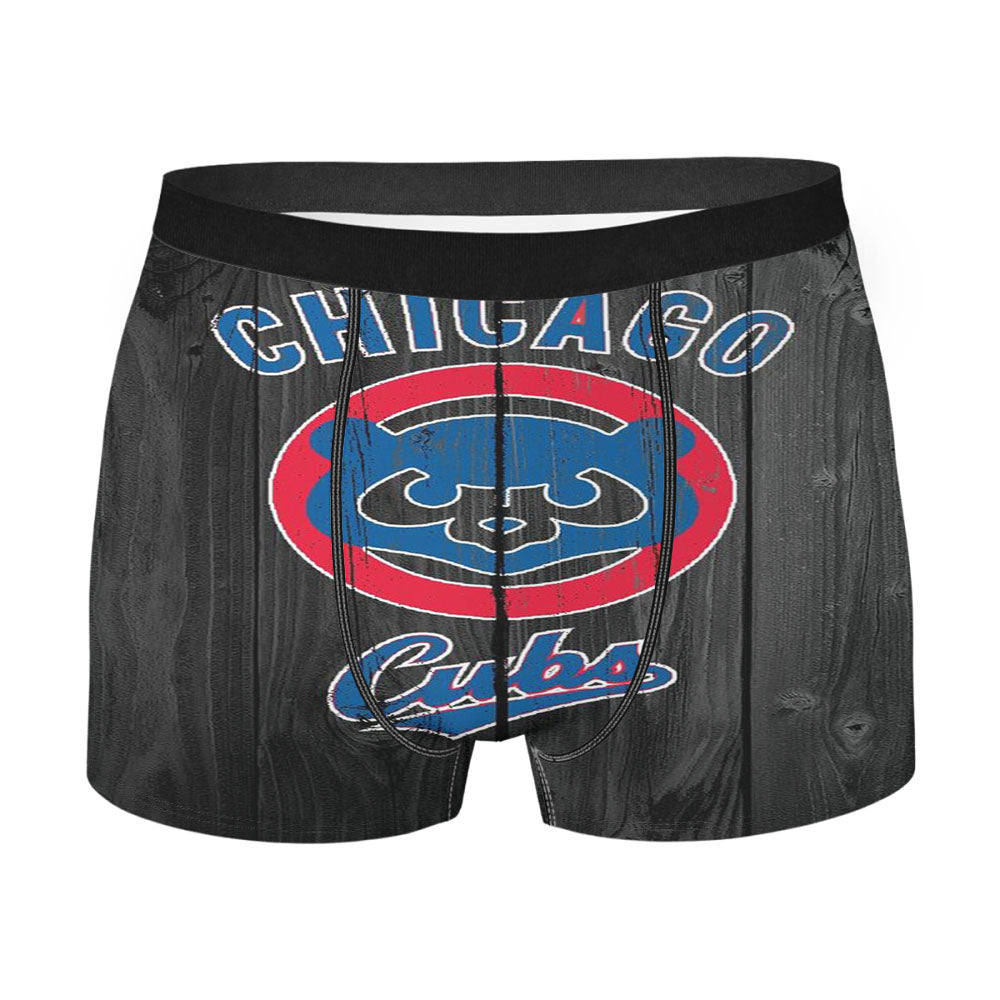 Chicago Cubs Wooden Men'S Boxer Briefs