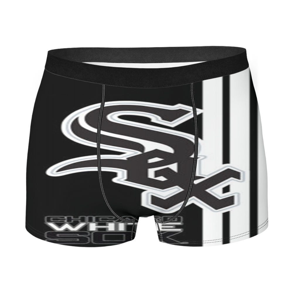 Chicago White Sox Baseball Black White Men'S Boxer Briefs