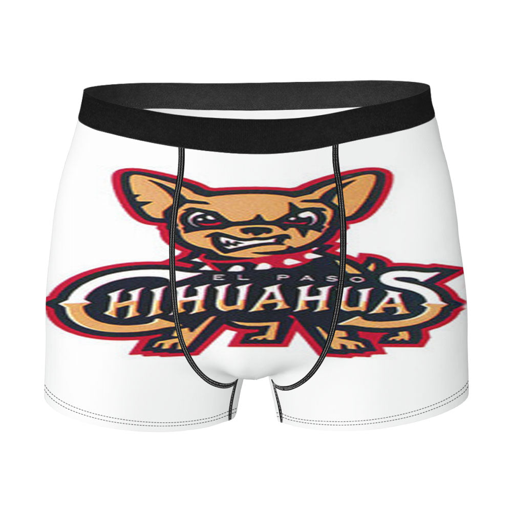 Chihuahua Baseball Logo White Men'S Boxer Briefs