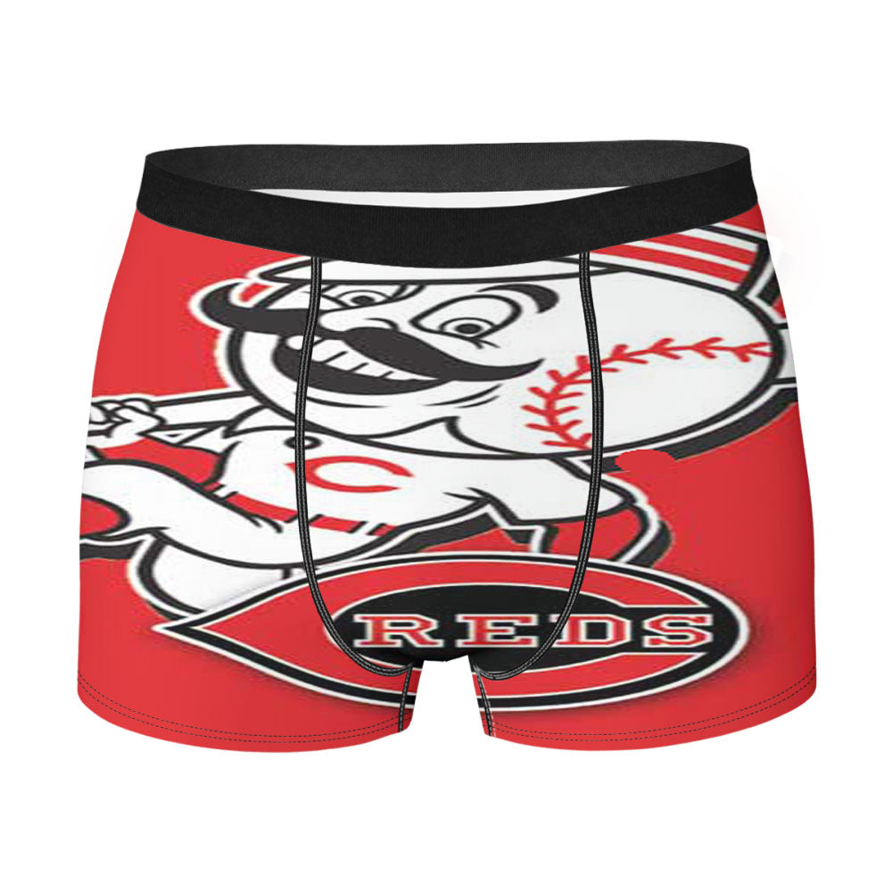 Cincinnati Reds Mustache Guy Red Men'S Boxer Briefs