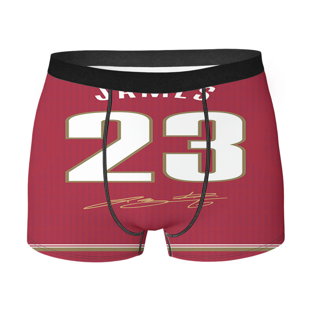 Cleveland Cavaliers James Red Men'S Boxer Briefs