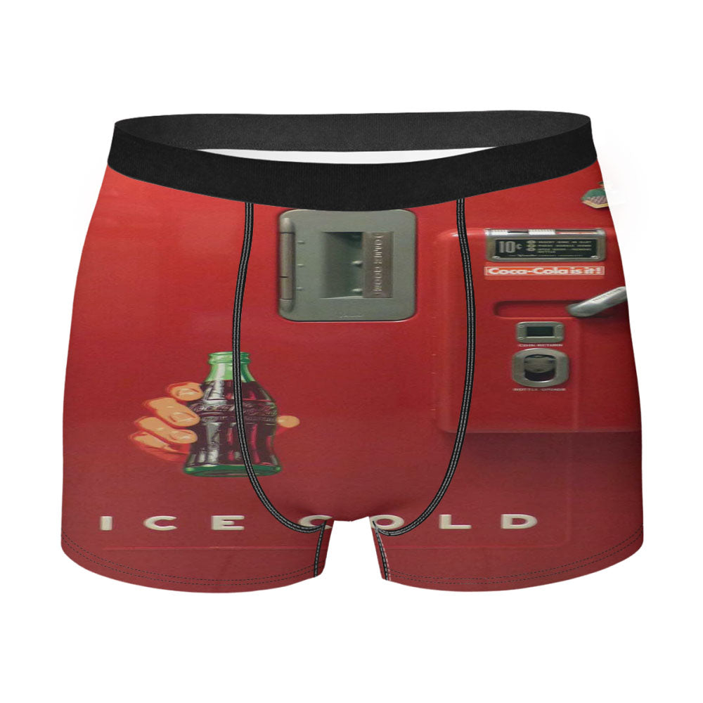 Coca Cola In Bottles Ice Cold Vending Machine Men'S Boxer Briefs