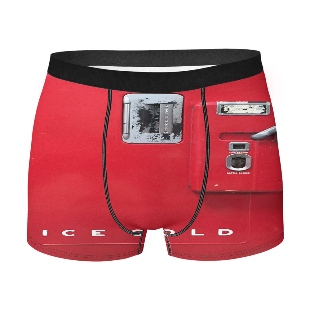 Coca Cola Old Cold Vending Machine 2 Men'S Boxer Briefs