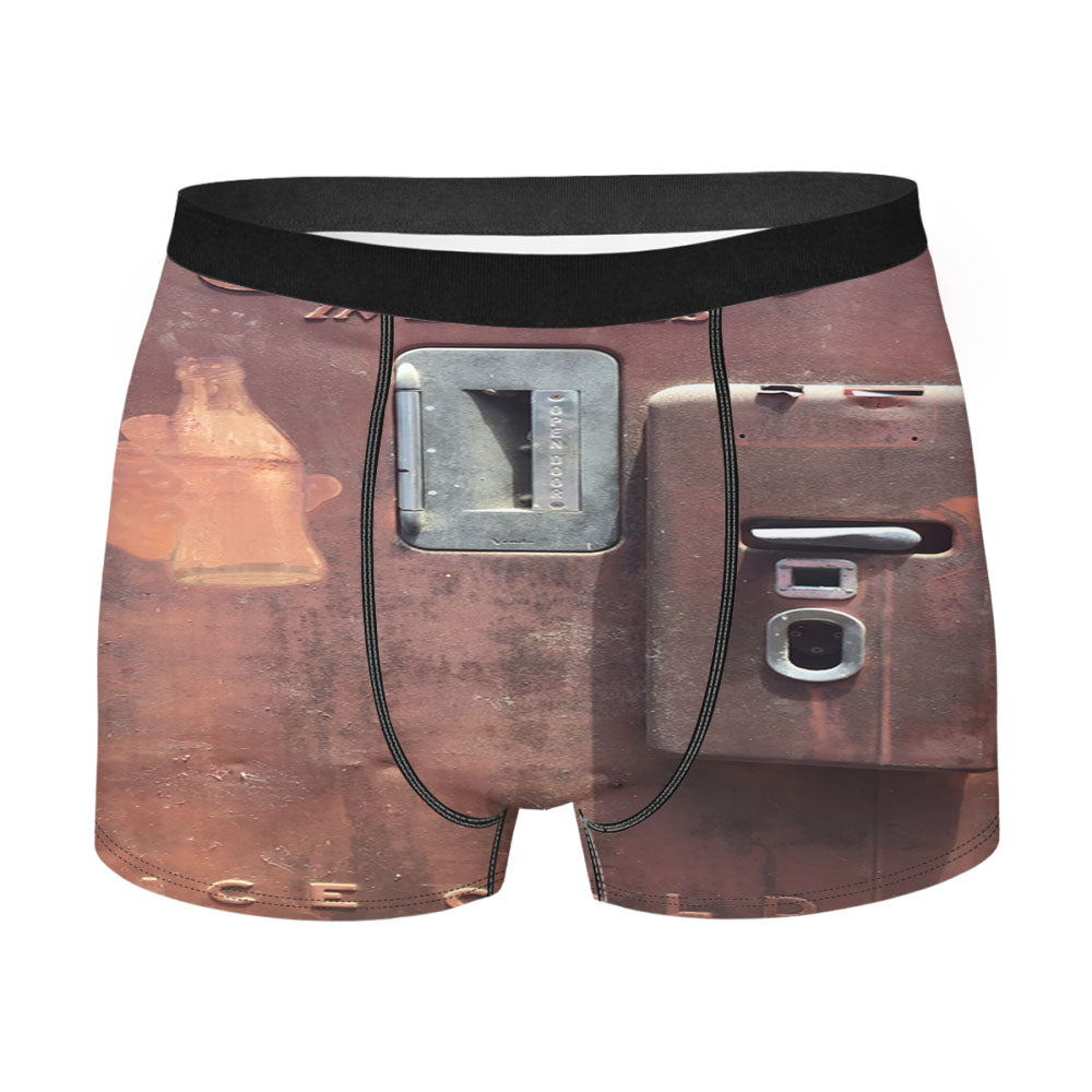 Coca Cola Wood Vending Machine Men'S Boxer Briefs