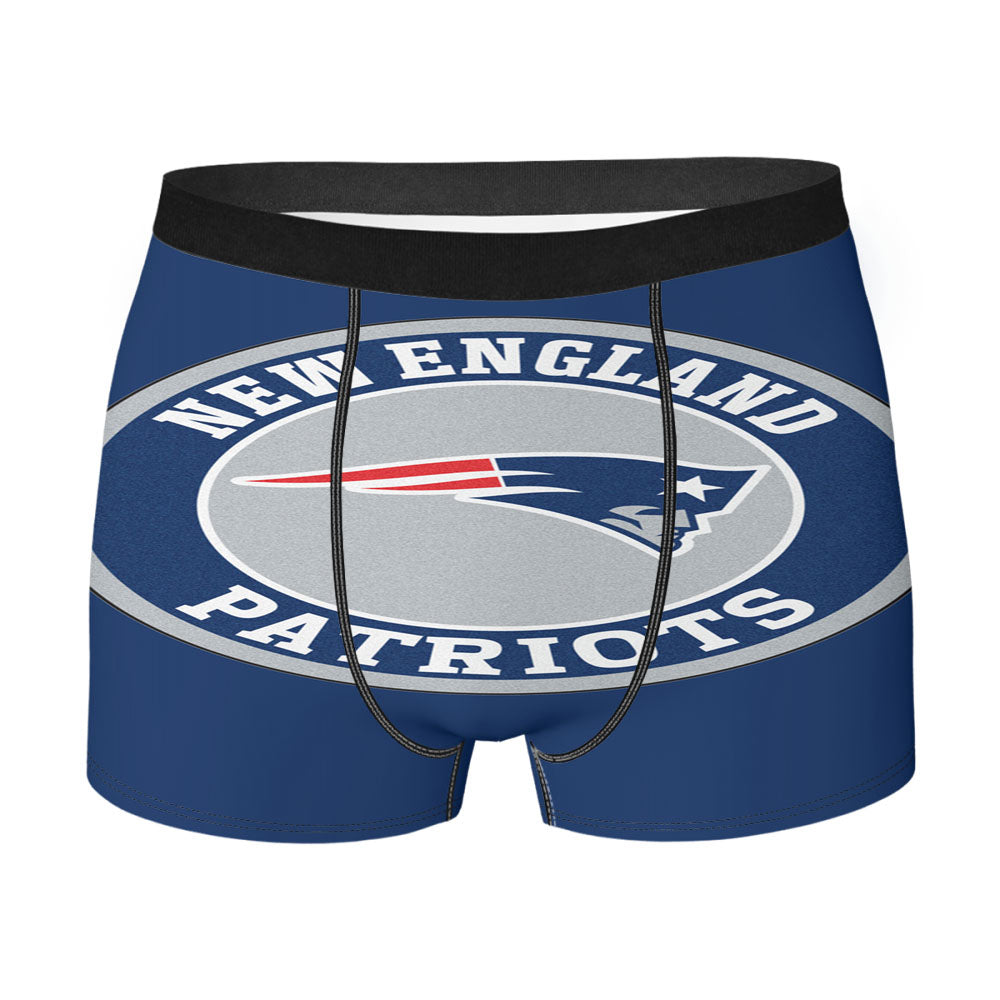 Color New England Patriots Logo Men'S Boxer Briefs