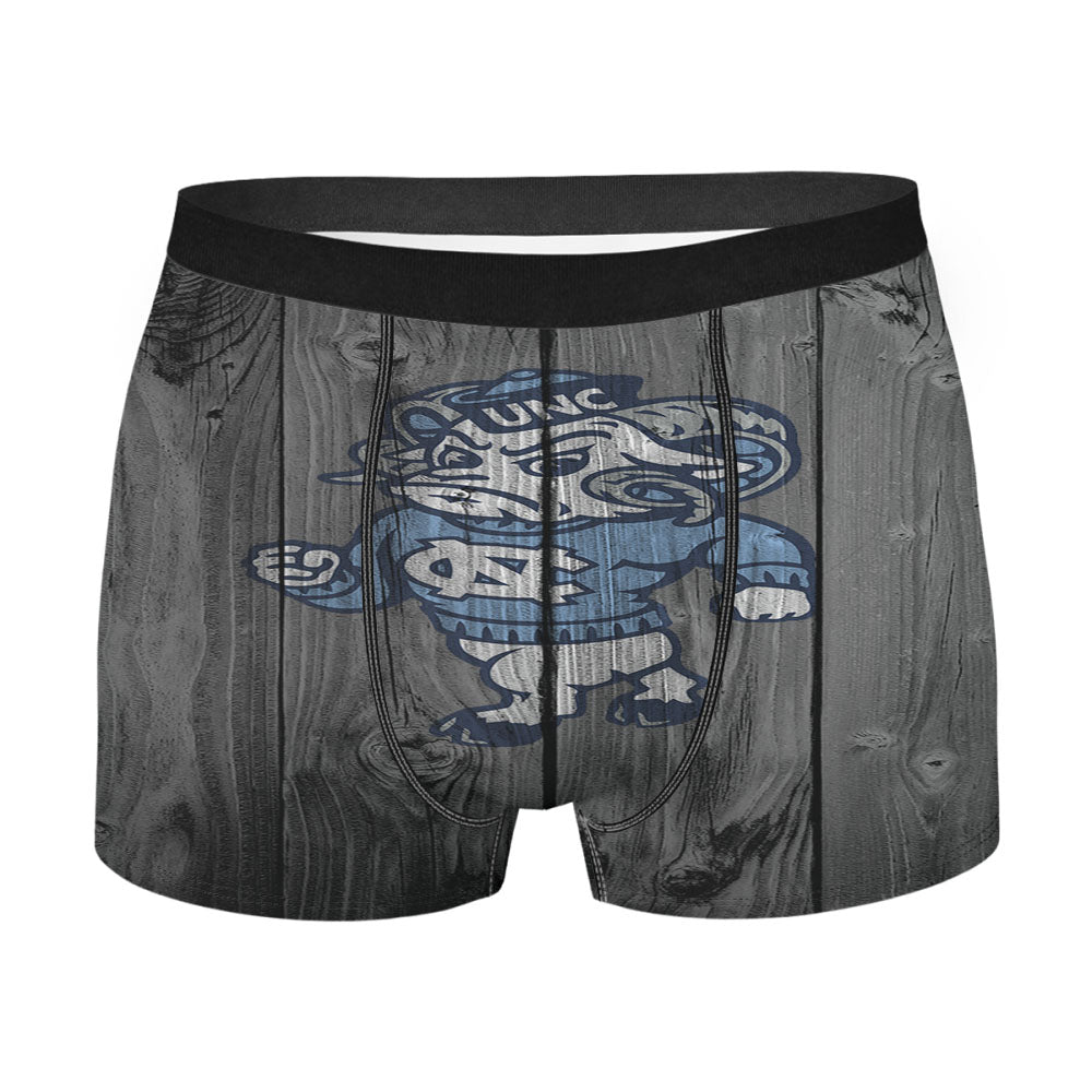 Colosseum North Carolina Tar Heels Strutting Ram Logo Dark Wood Men'S Boxer Briefs