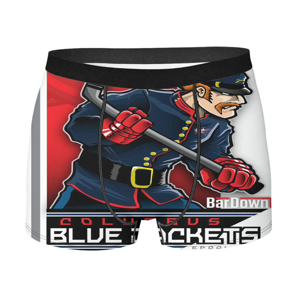 Columbus Blue Dackets Hockey Men'S Boxer Briefs