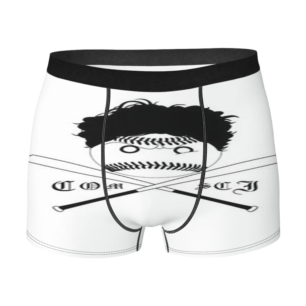 Comsci Baseball Logo White Men'S Boxer Briefs