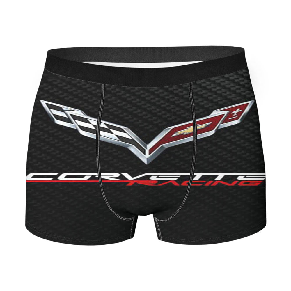 Corvette Logo Carbon Men'S Boxer Briefs
