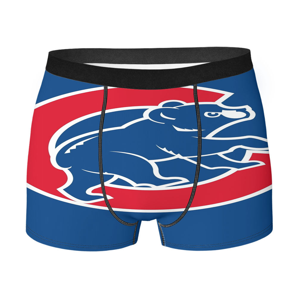 Cubs Chicago Bear Logo Men'S Boxer Briefs