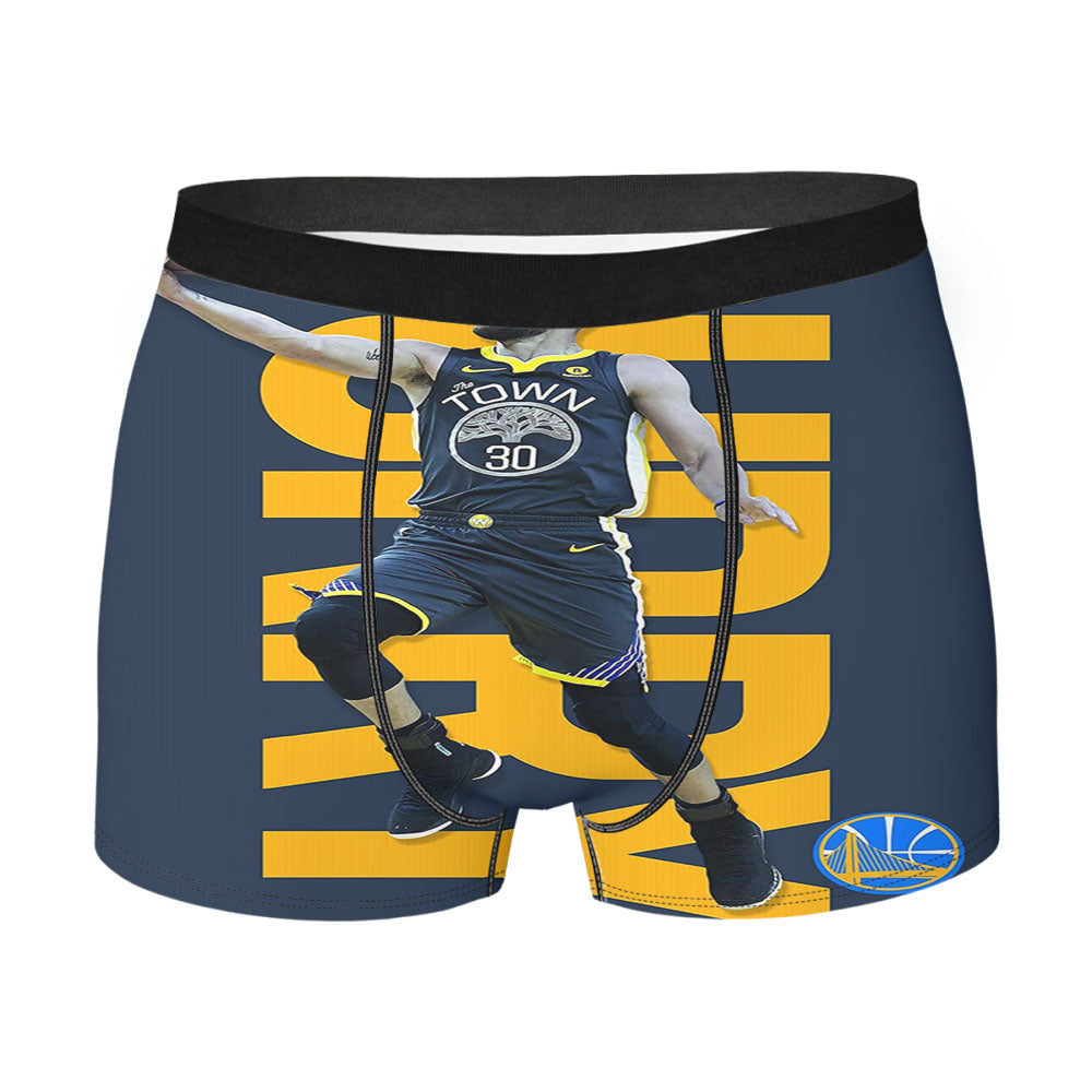 Curry Stephen 30 Golden State Warriors Men'S Boxer Briefs