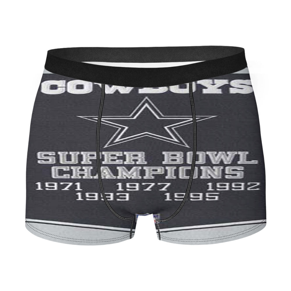 Dallas Cowboys Banner Texture Men'S Boxer Briefs