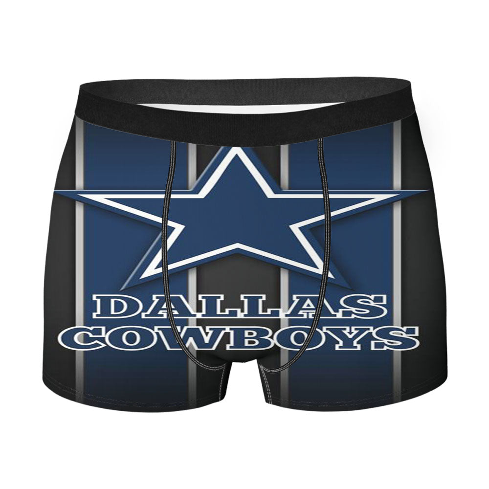 Dallas Cowboys Black Background Men'S Boxer Briefs