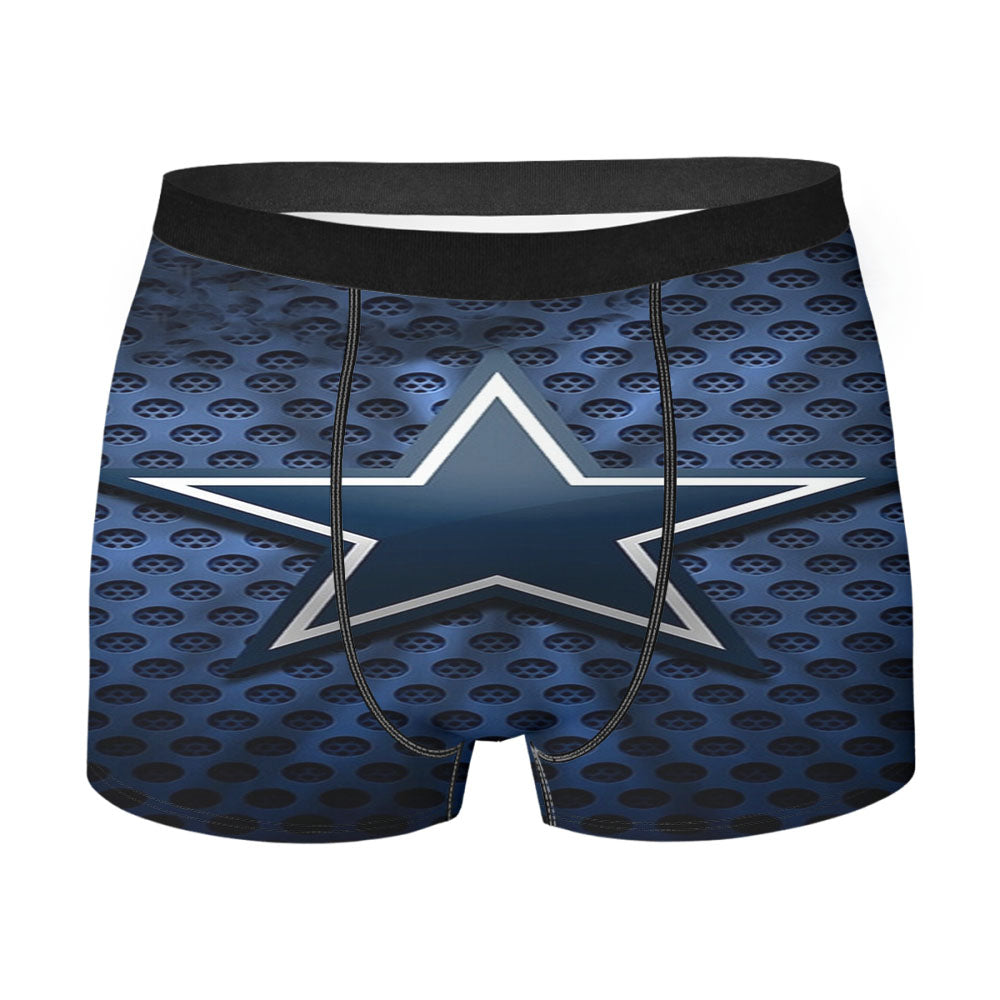 Dallas Cowboys Blue Men'S Boxer Briefs