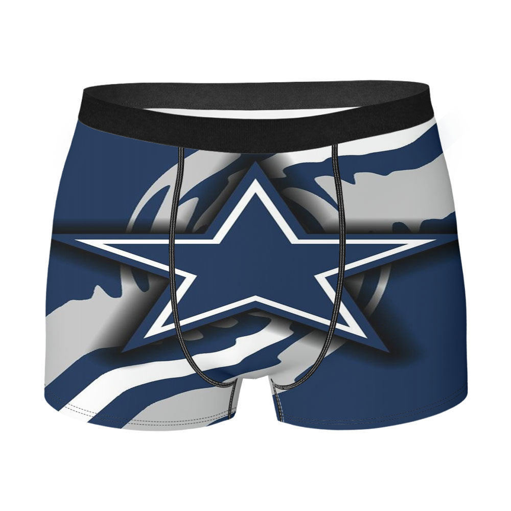 Dallas Cowboys Blue Star Men'S Boxer Briefs