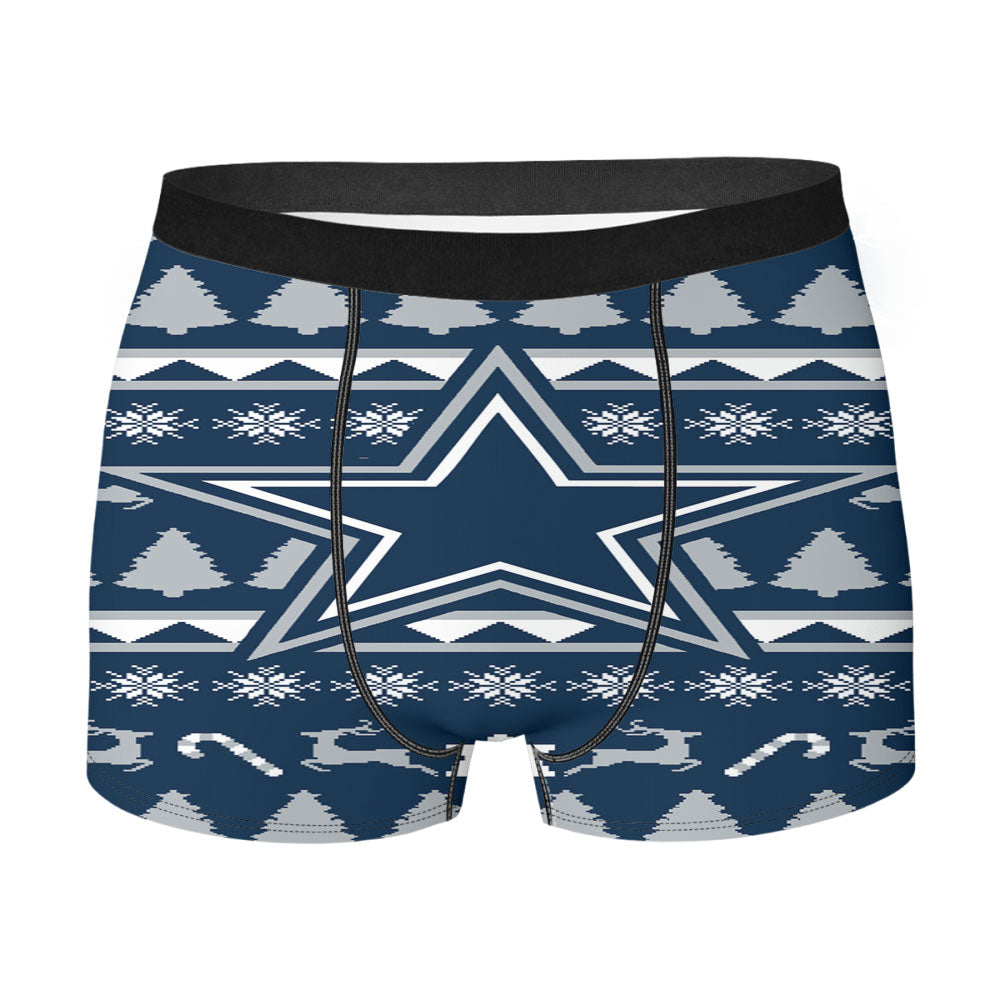 Dallas Cowboys Christmas Sweater Men'S Boxer Briefs