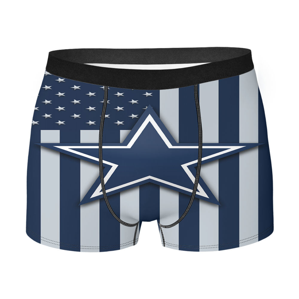 Dallas Cowboys Logo Flag Men'S Boxer Briefs