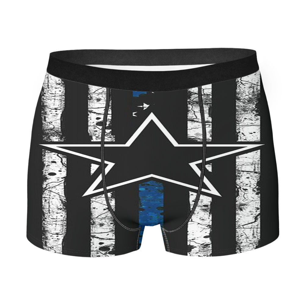 Dallas Cowboys Thin Blue Men'S Boxer Briefs