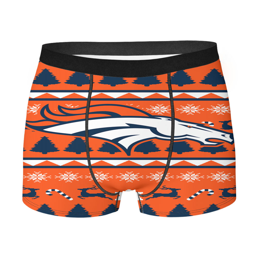Denver Broncos Christmas Sweater Men'S Boxer Briefs