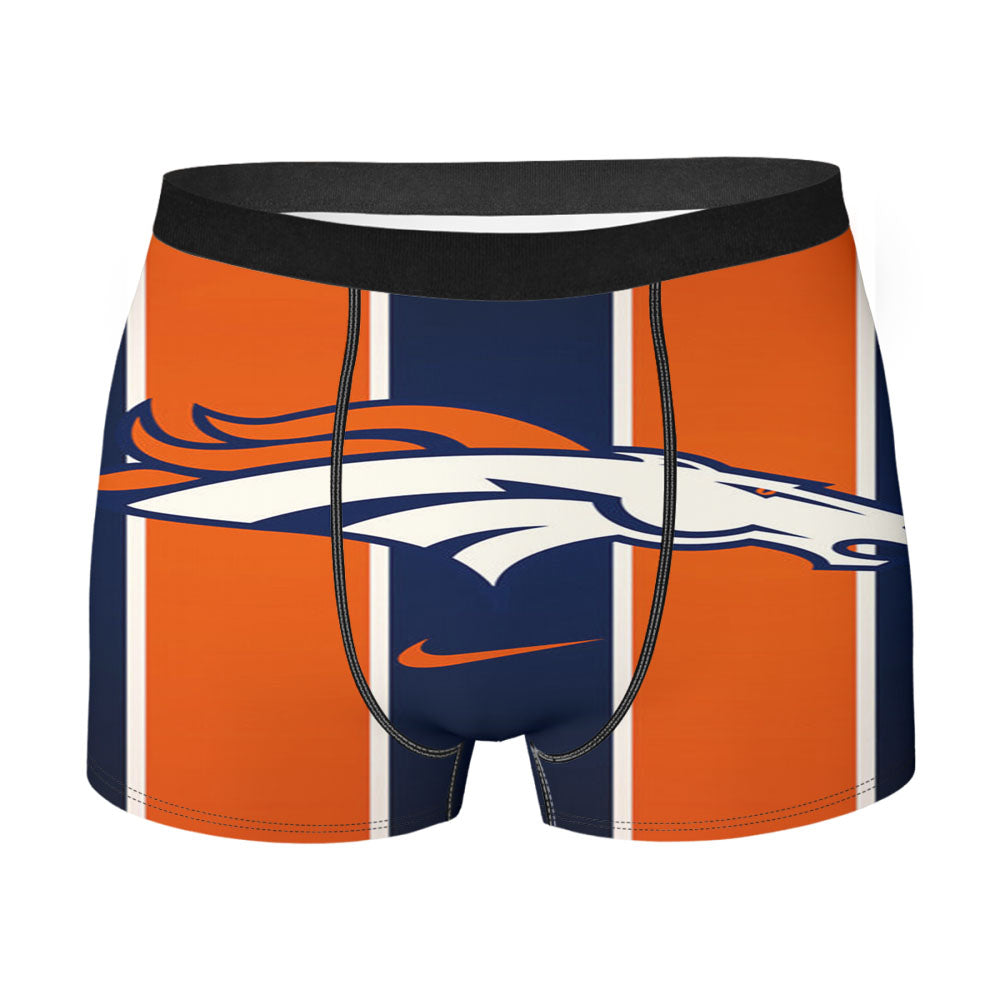 Denver Broncos Logo Stripes Men'S Boxer Briefs