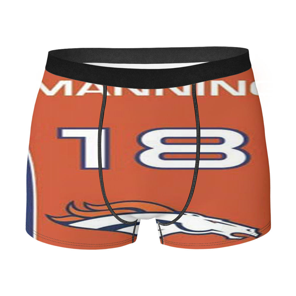 Denver Broncos Manning Jersey Men'S Boxer Briefs