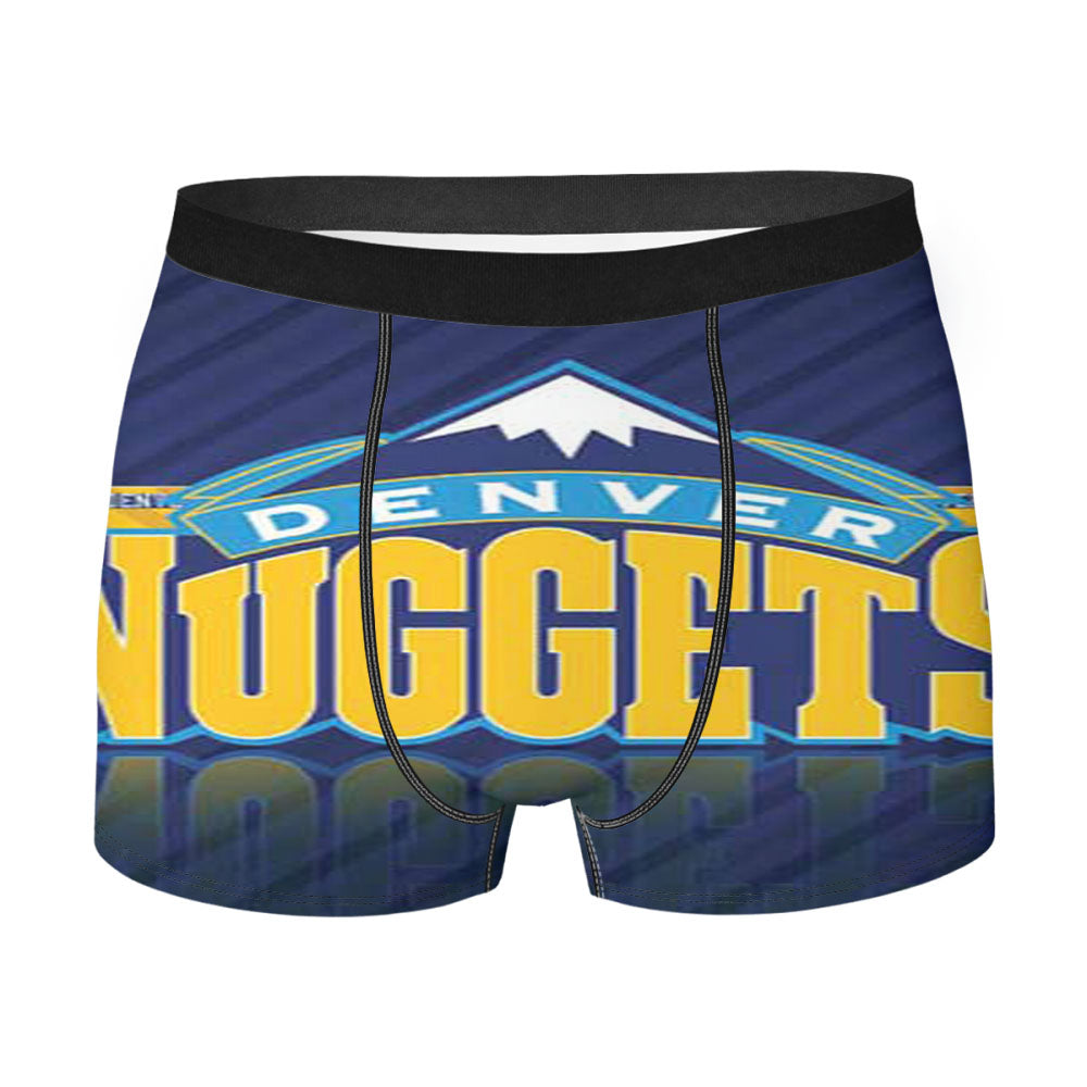 Denver Nuggets Basketball Team Men'S Boxer Briefs