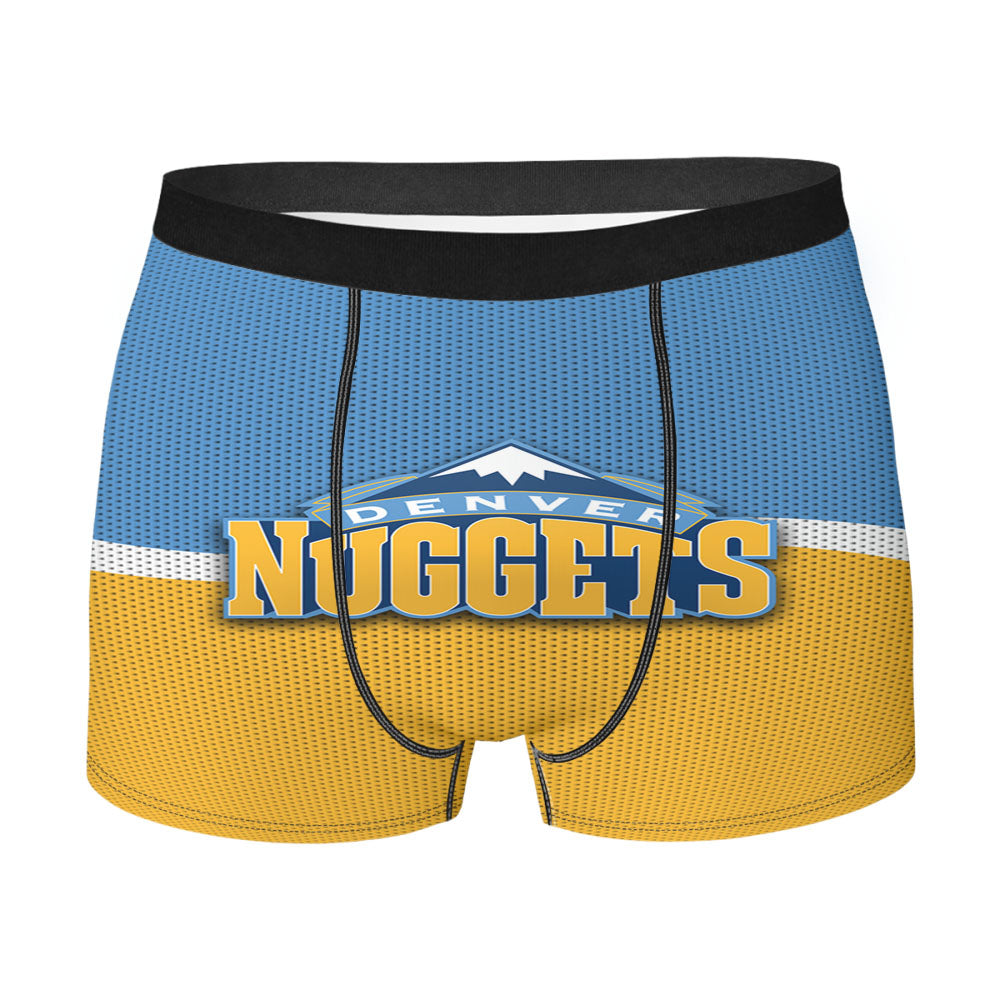 Denver Nuggets Basketball Team Logo Men'S Boxer Briefs