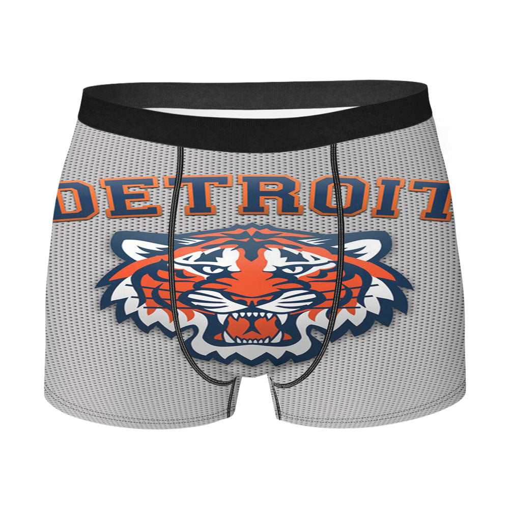Detroid Tigers Texture Style Men'S Boxer Briefs
