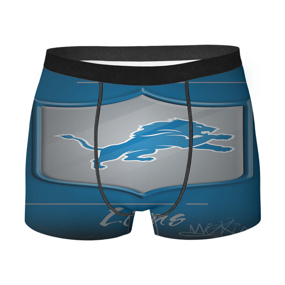 Detroit Lions, Blue, Golden Tate, Matthew Stafford, Men'S Boxer Briefs
