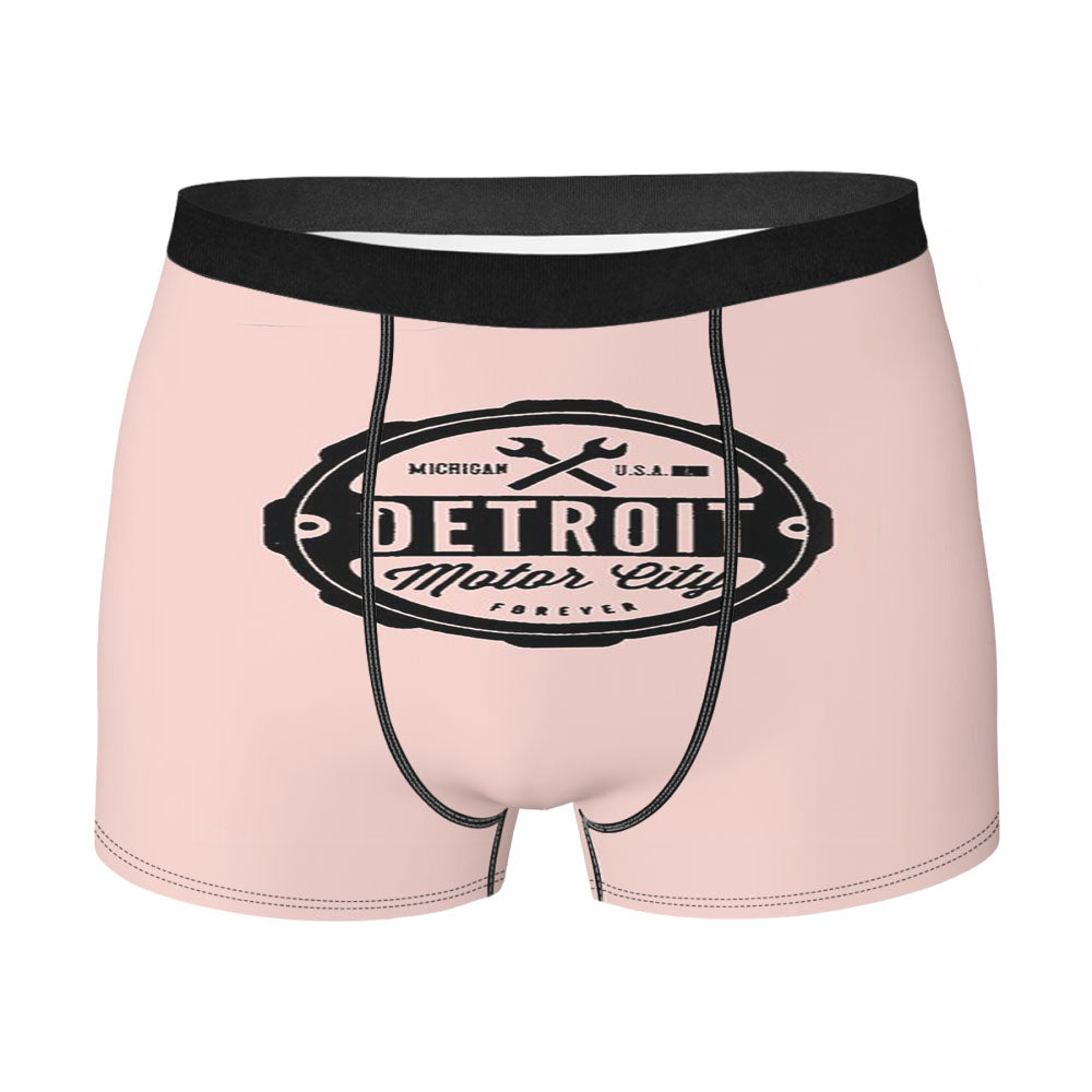 Detroit Motor City Forever Michigan Rock City Tiger Men'S Boxer Briefs
