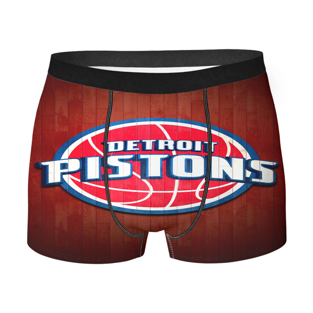 Detroit Pistons Hardwood Men'S Boxer Briefs