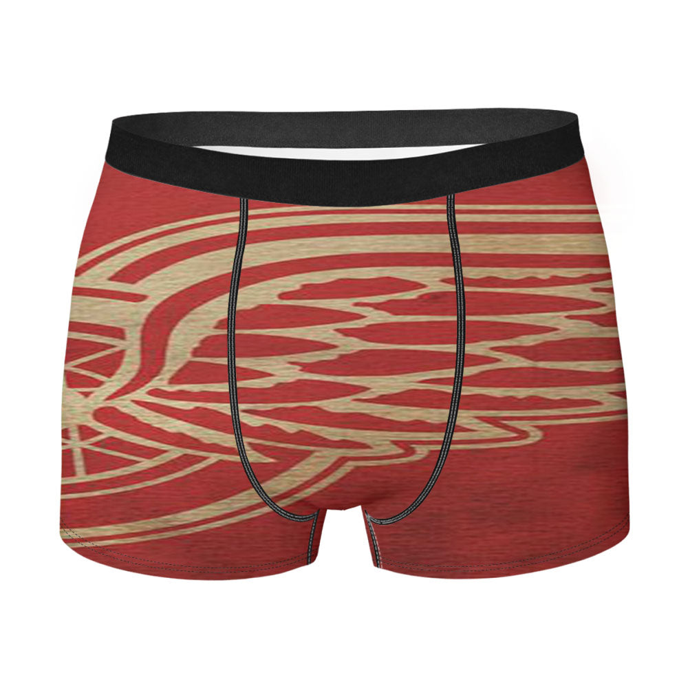 Detroit Red Wings Distressed Logo Men'S Boxer Briefs