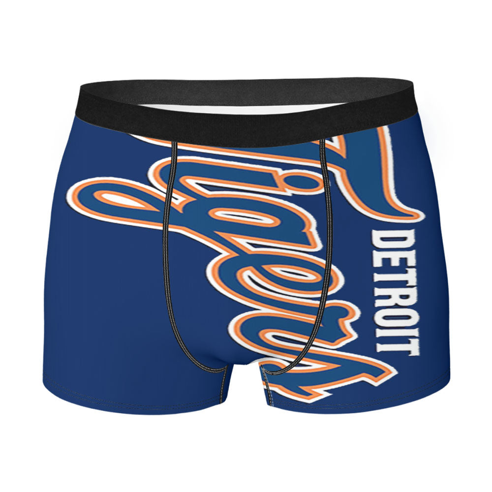 Detroit Tigers Font Men'S Boxer Briefs