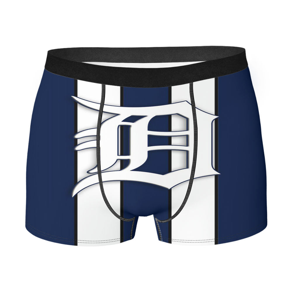 Detroit Tigers Stripe Logo Men'S Boxer Briefs