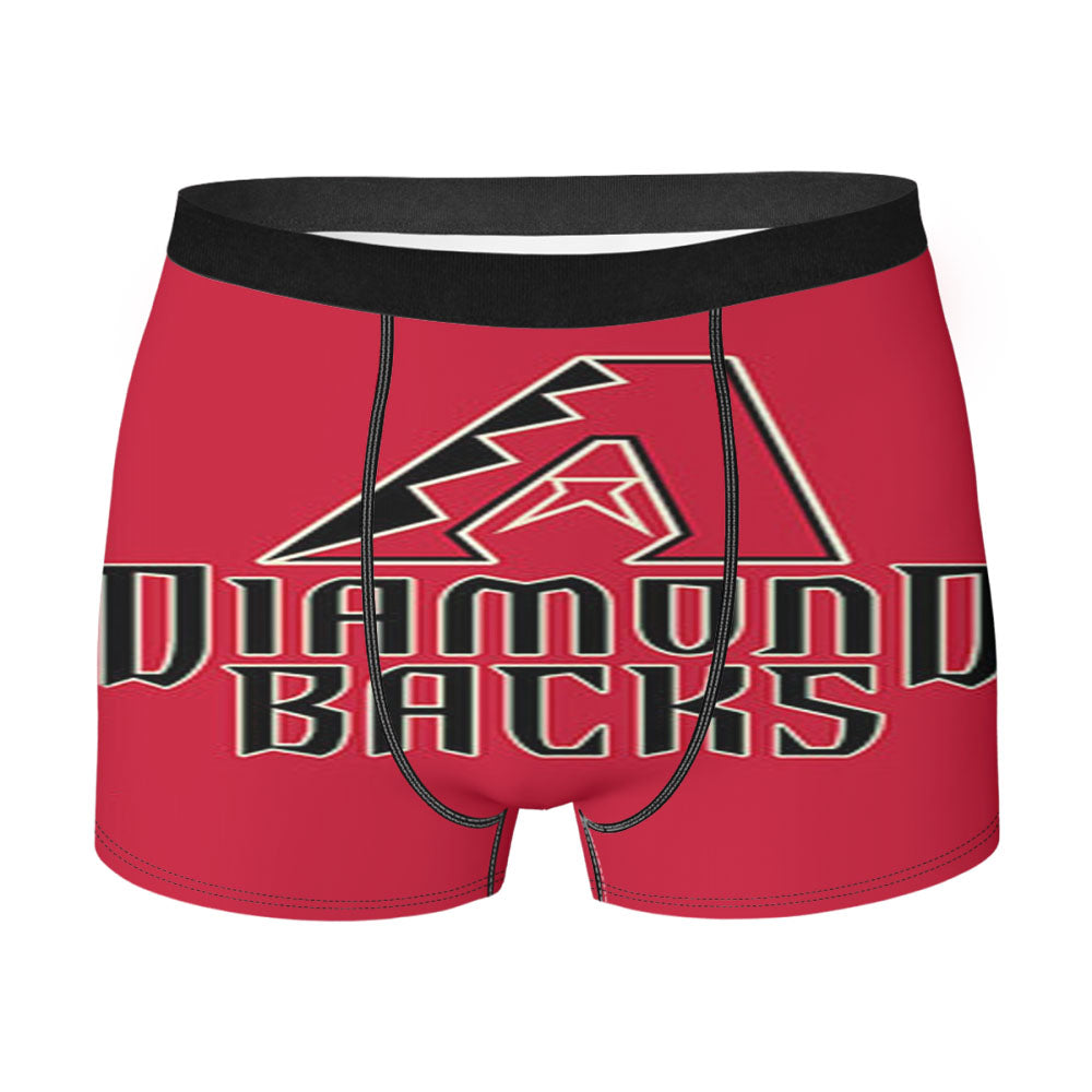 Diamond Backs Baseball Logo Red Men'S Boxer Briefs