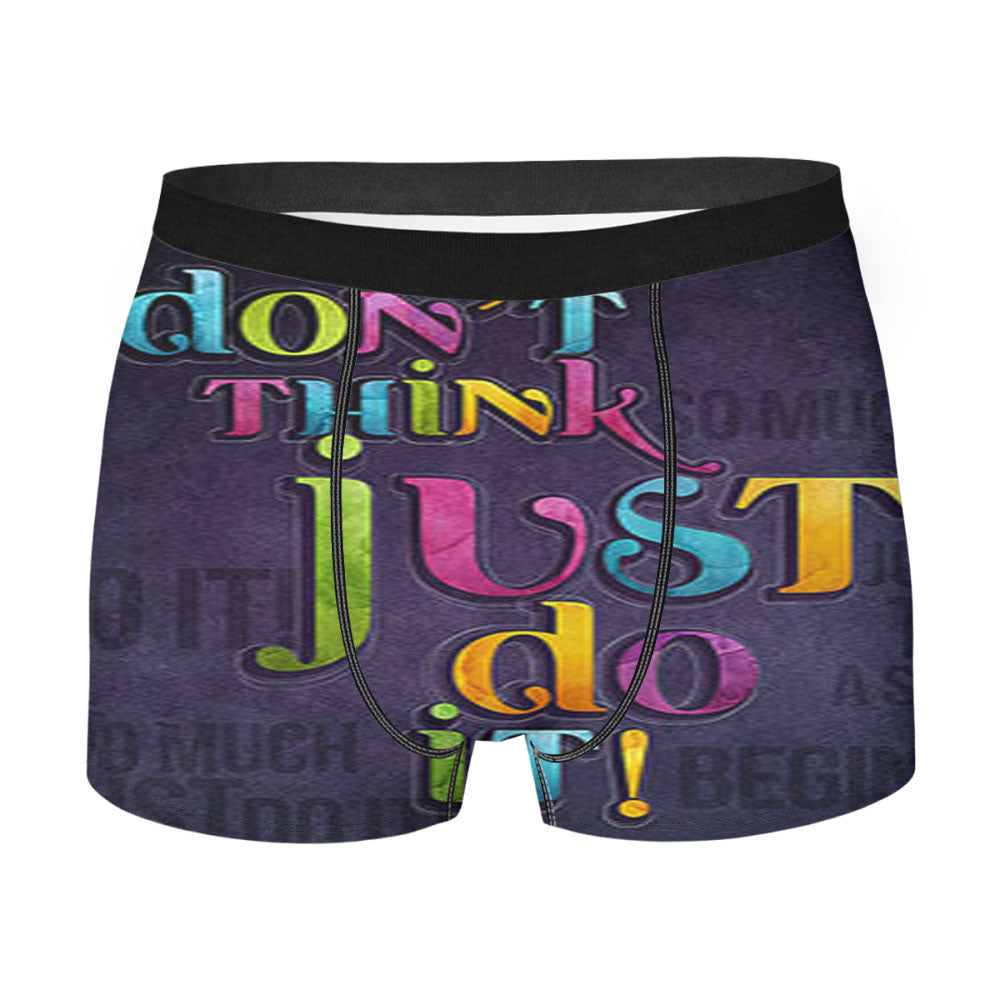 Dont Think Just Do It Men'S Boxer Briefs