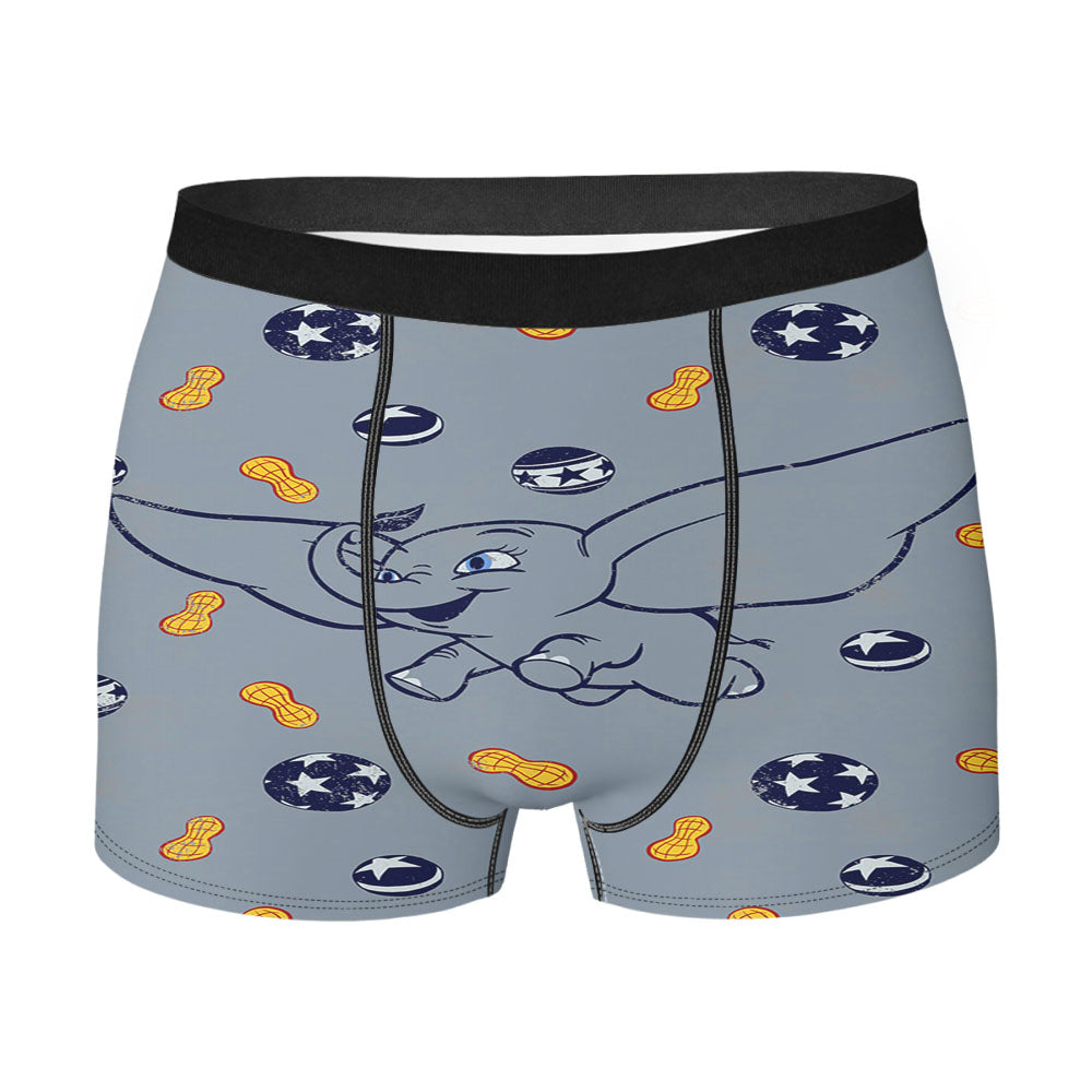 Dumbo And Peanuts Sticker Men'S Boxer Briefs