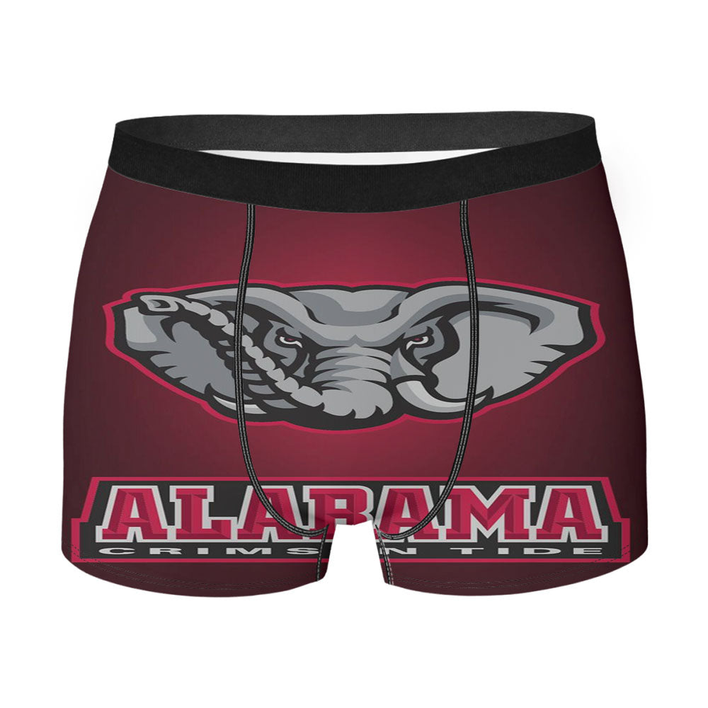 Elephant Alabama Crimson Tide Men'S Boxer Briefs