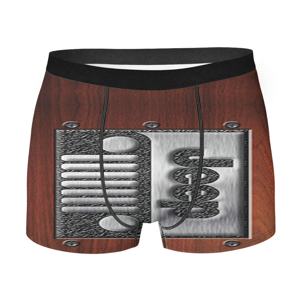 Embossed Steel Jeep Men'S Boxer Briefs
