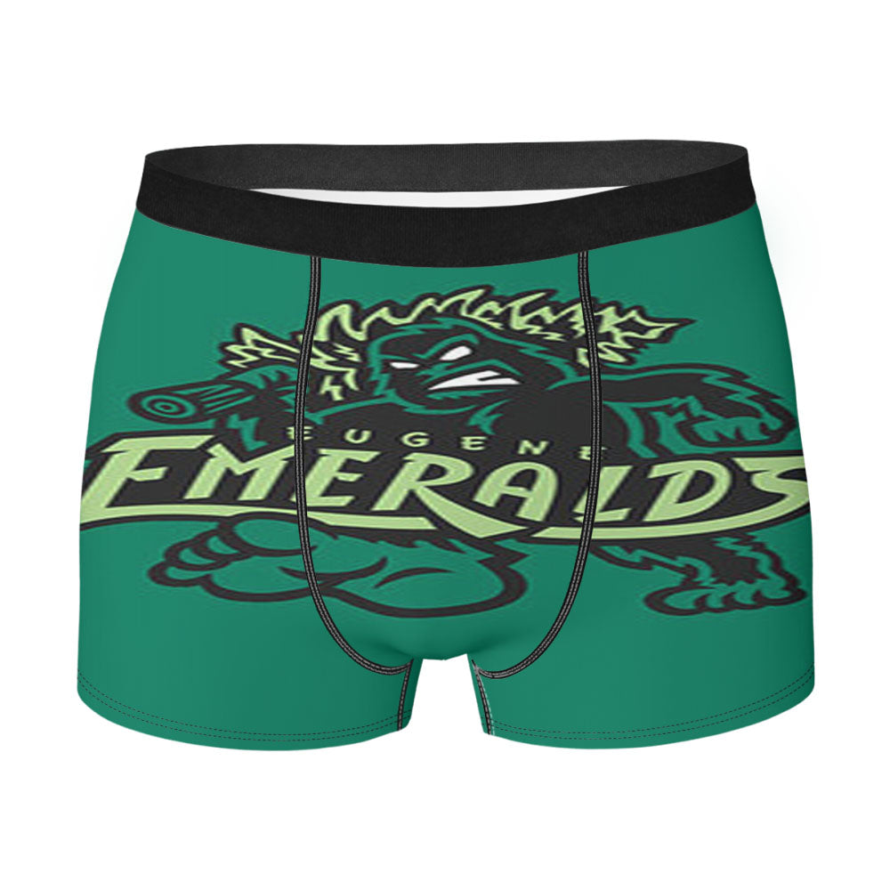 Eugene Emeralds Basebal Logo Green Men'S Boxer Briefs