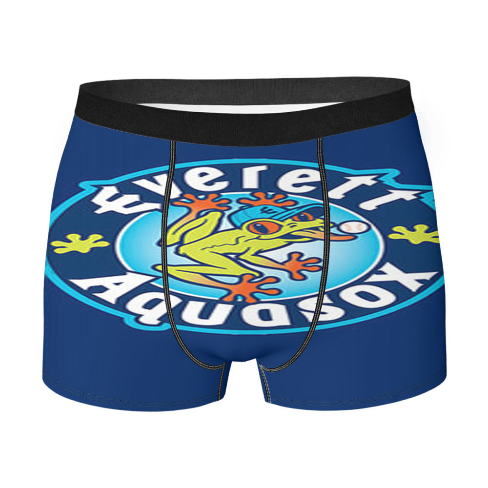 Everett Aquasox Baseball Logo Blue Men'S Boxer Briefs
